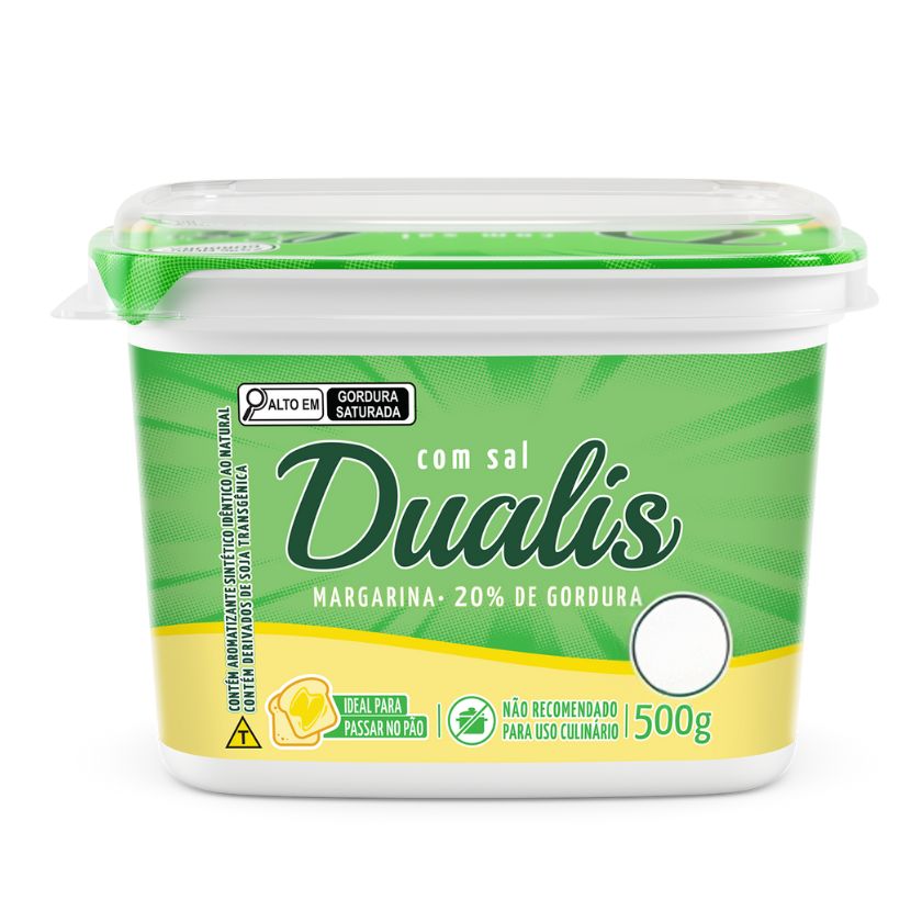 MARGARINA DUALIS C/SAL 20% GORD.500G