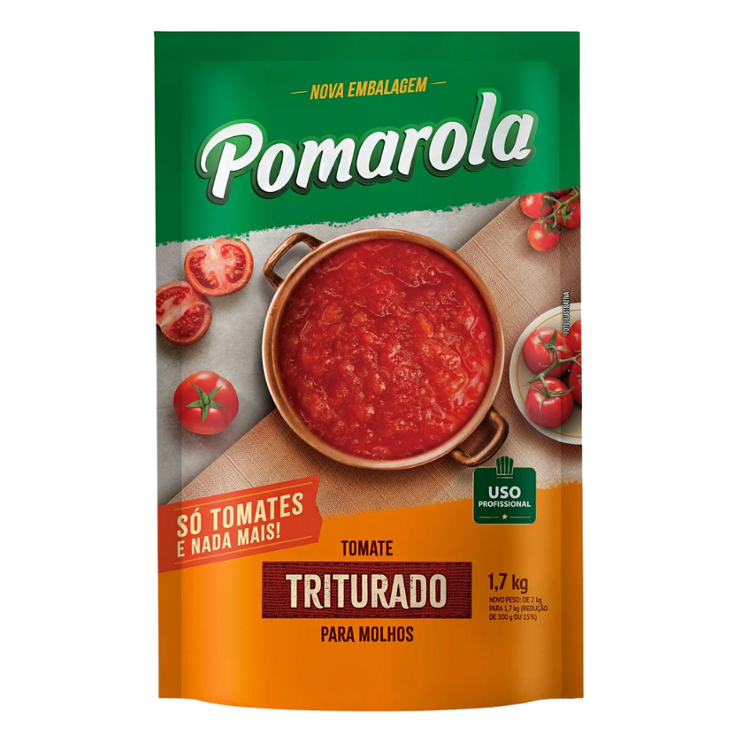 TOMATE TRITURADO POMAROLA 2 KG SACHÊ