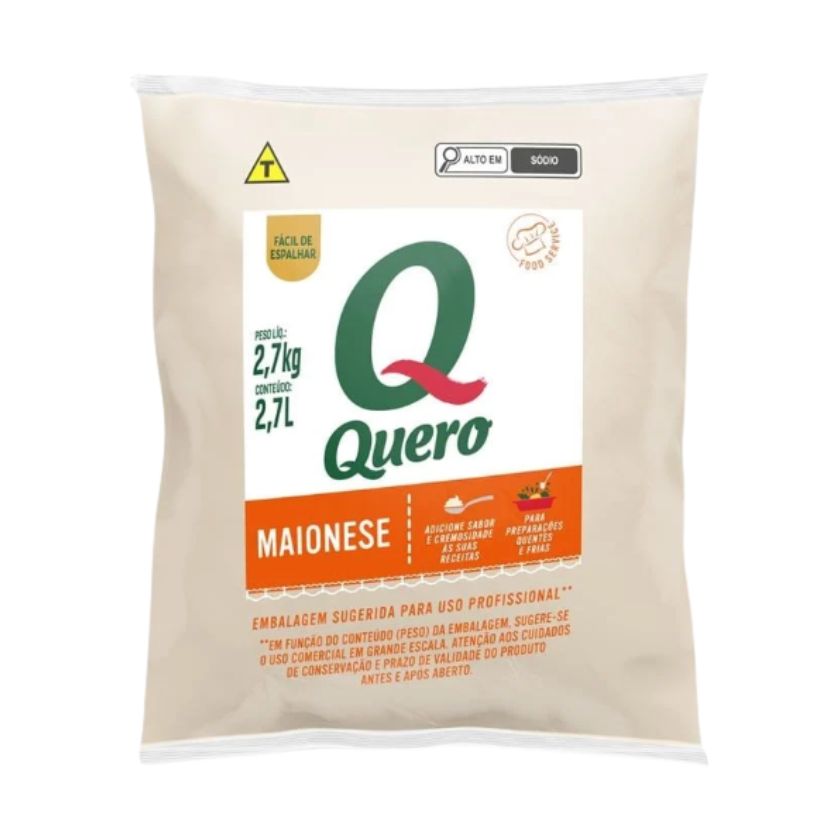 MAIONESE QUERO BAG 2,7 KG