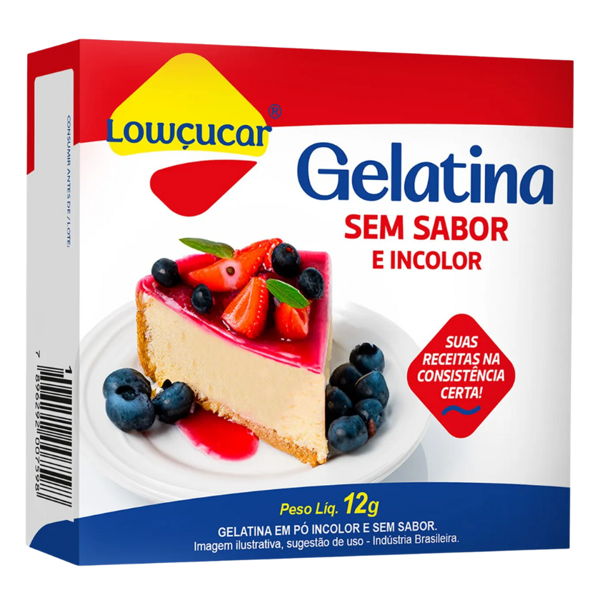 GELATINA LOWÇÚCAR ZERO SEM SABOR 12 G