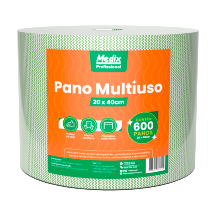 PANO MULTIUSO MEDIX VERDE RL20X240M 600UN