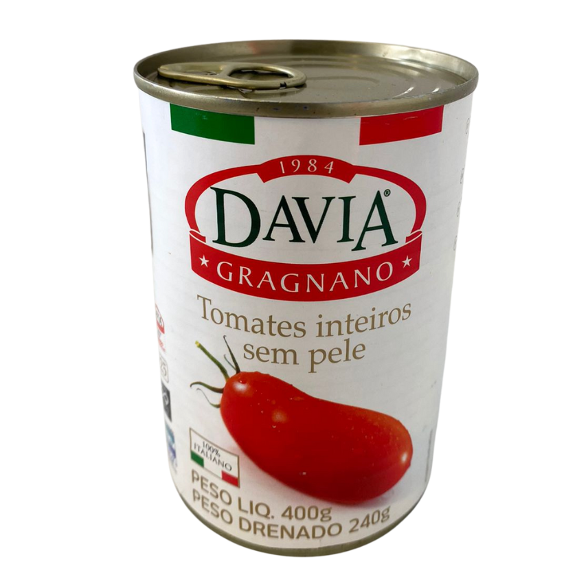 TOMATES SEM PELE INTEIRO DAVIA 400G
