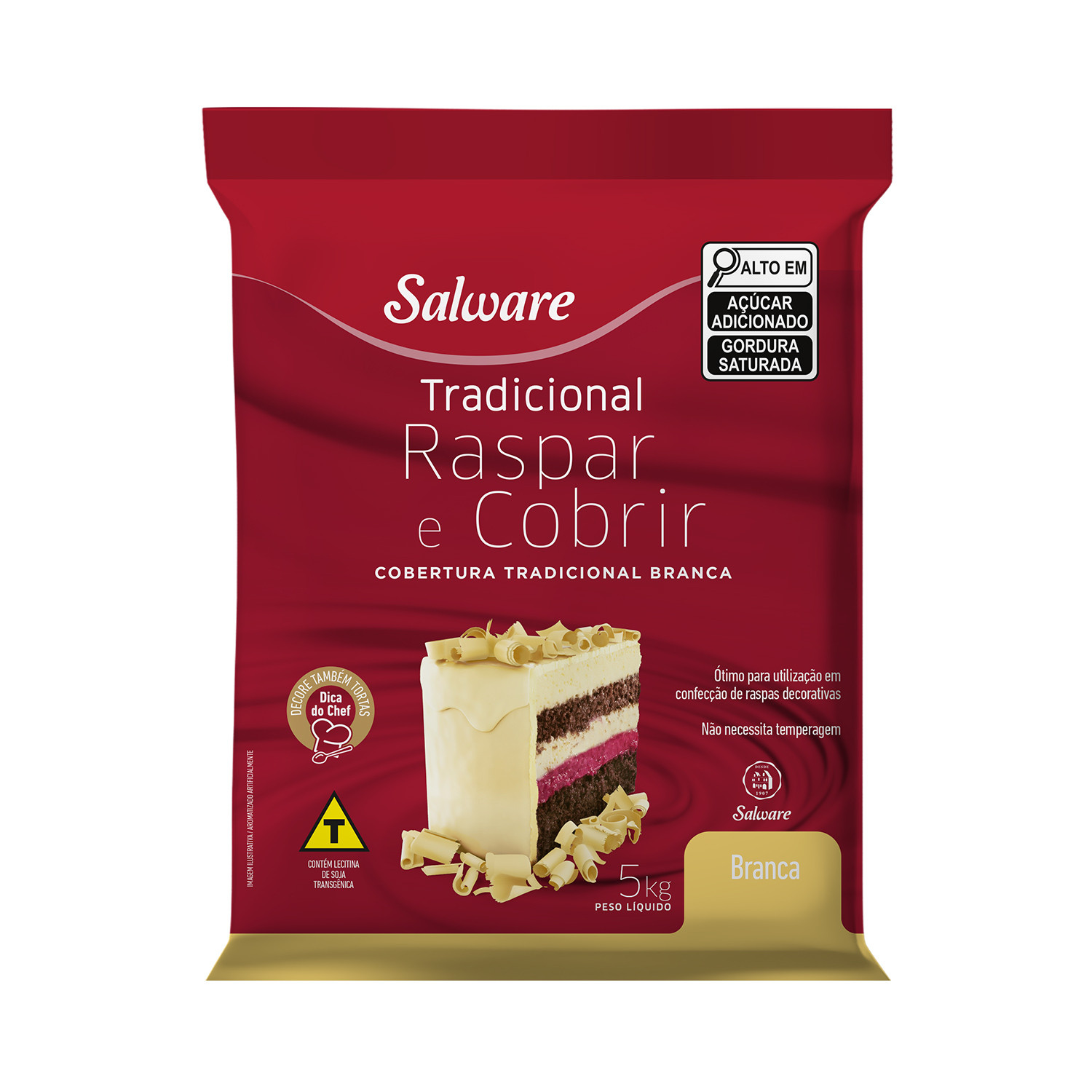 COBERTURA SALWARE RASPAR COBRIR BRANCA 5 KG