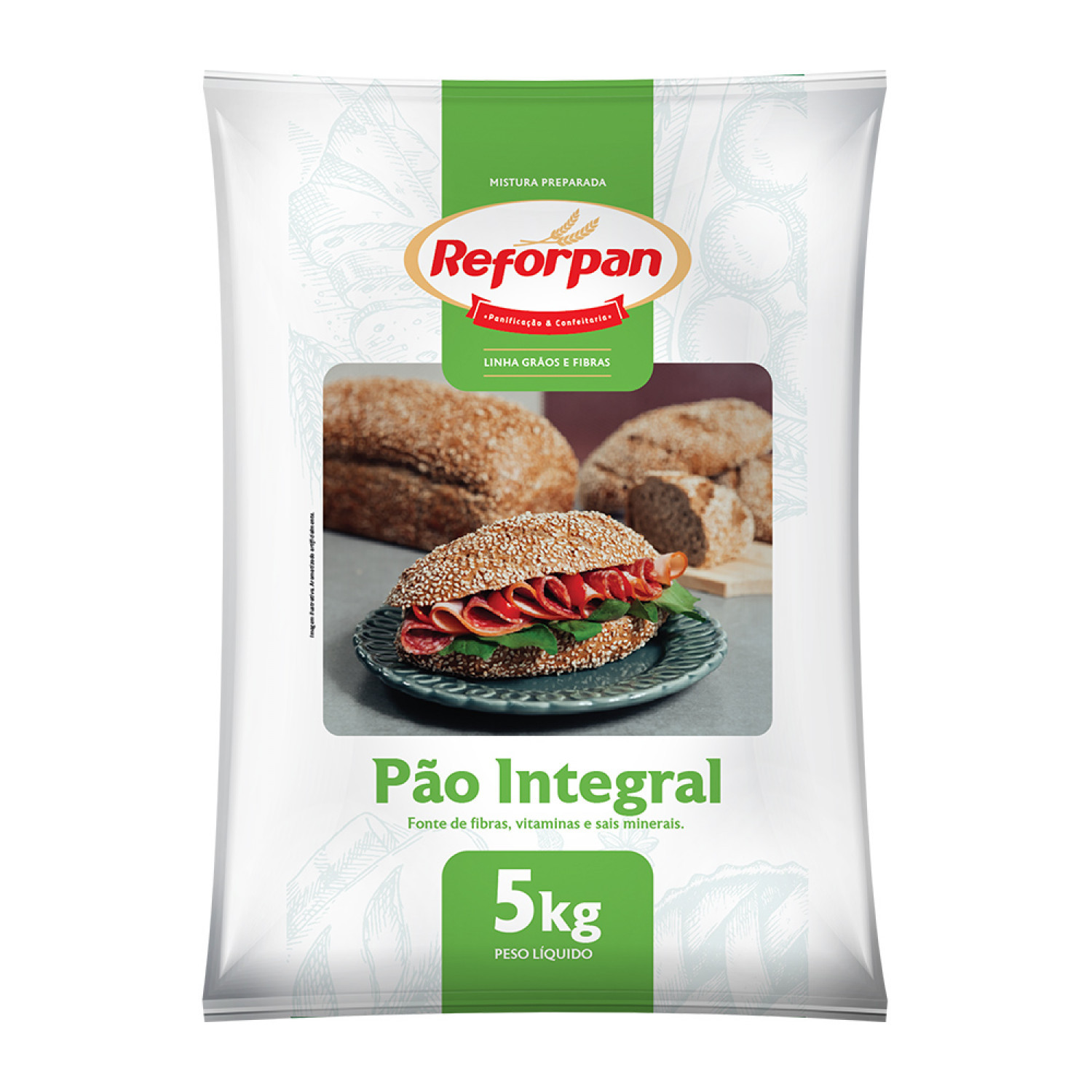 MISTURA PARA PÃO INTEGRAL REFORPAN 5KG