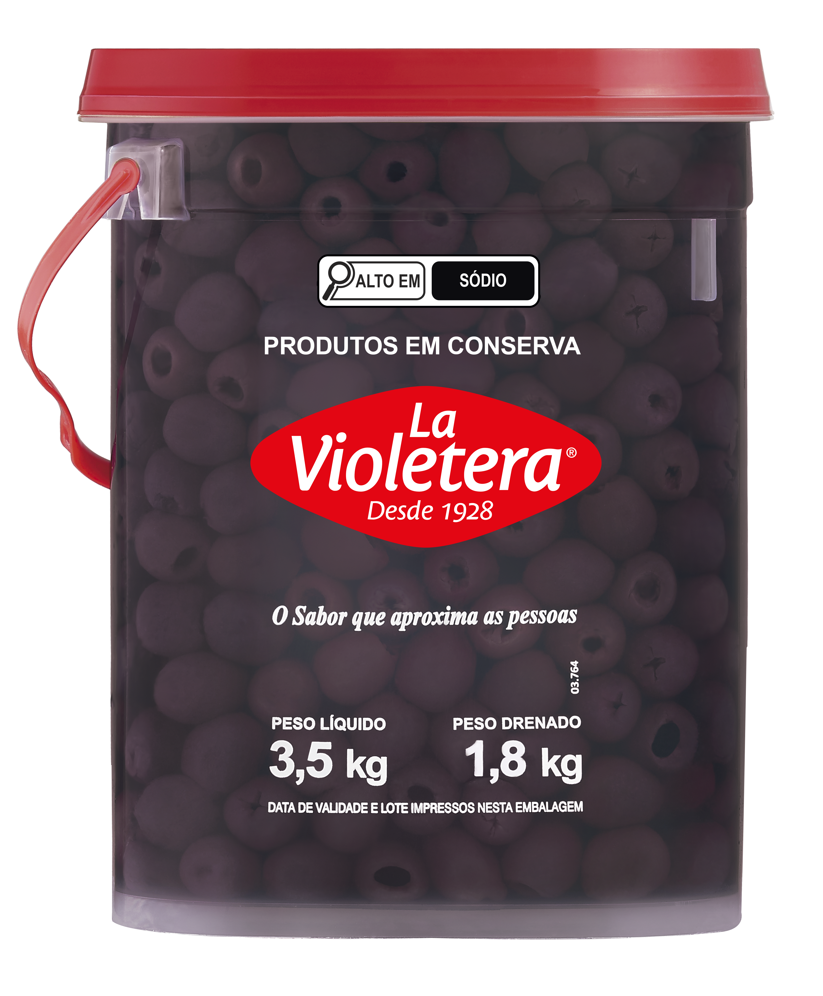 AZEITONA PRETA SEM CAROÇO LA VIOLETERA 1,8 KG