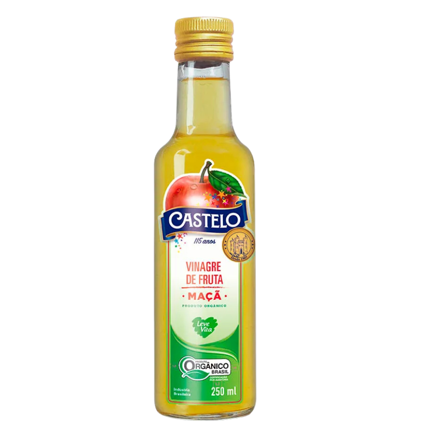 VINAGRE DE MAÇÃ ORGÂNICO CASTELO 250 ML VD