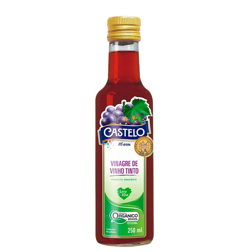 VINAGRE VINHO TINTO CASTELO 250 ML VD