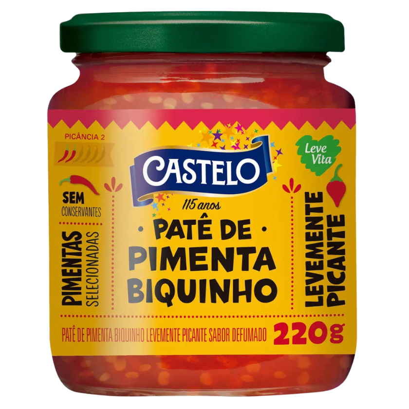 PATÊ PIMENTA BIQUINHO CASTELO 220 G
