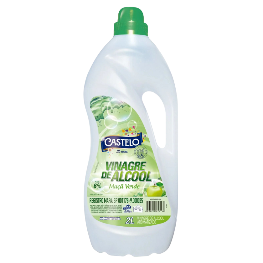 VINAGRE DE ÁLCOOL MAÇÃ VERDE CASTELO 2 LT