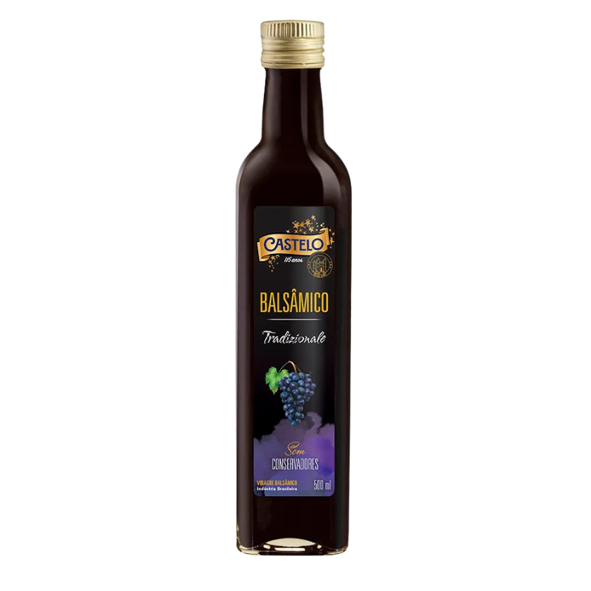 VINAGRE BALSÂMICO TRADICIONAL CASTELO 500 ML VIDRO
