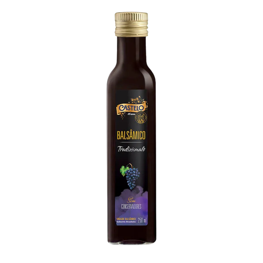 VINAGRE BALSÂMICO TRADICIONAL CASTELO 250 ML VIDRO