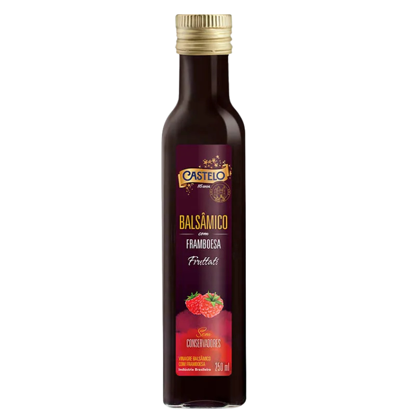 VINAGRE BALSÂMICO FRAMBOESA CASTELO 250 ML VIDRO