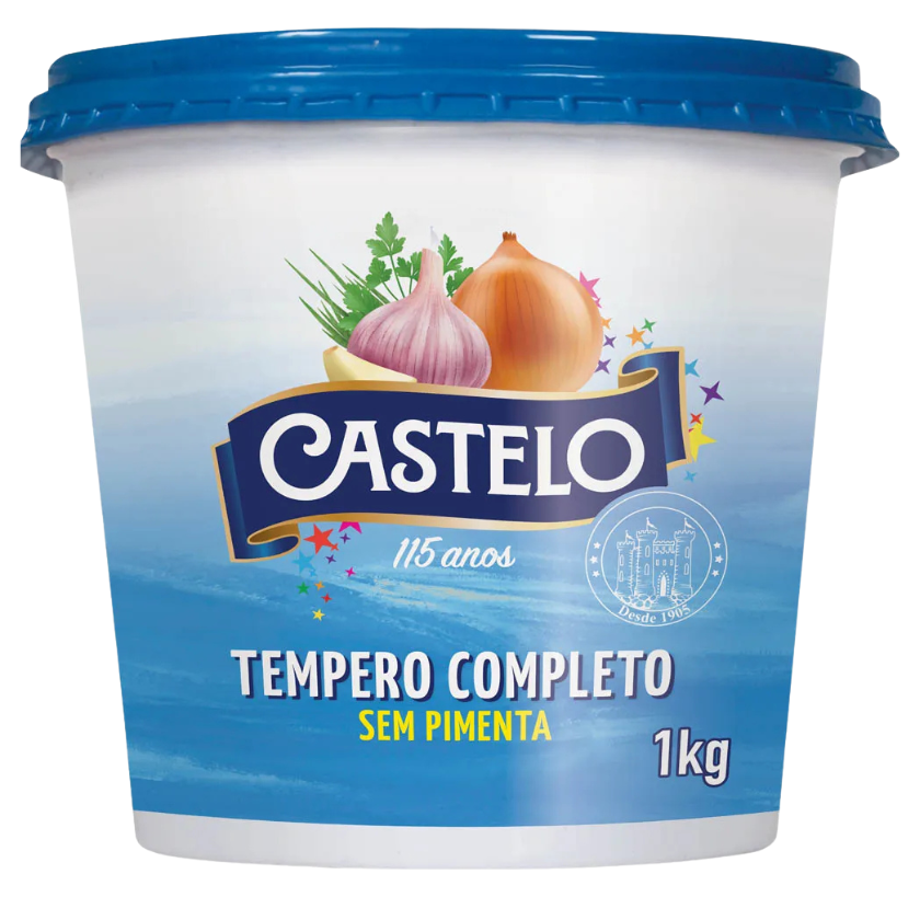 TEMPERO CASTELO COMPLETO SEM PIMENTA 1 KG