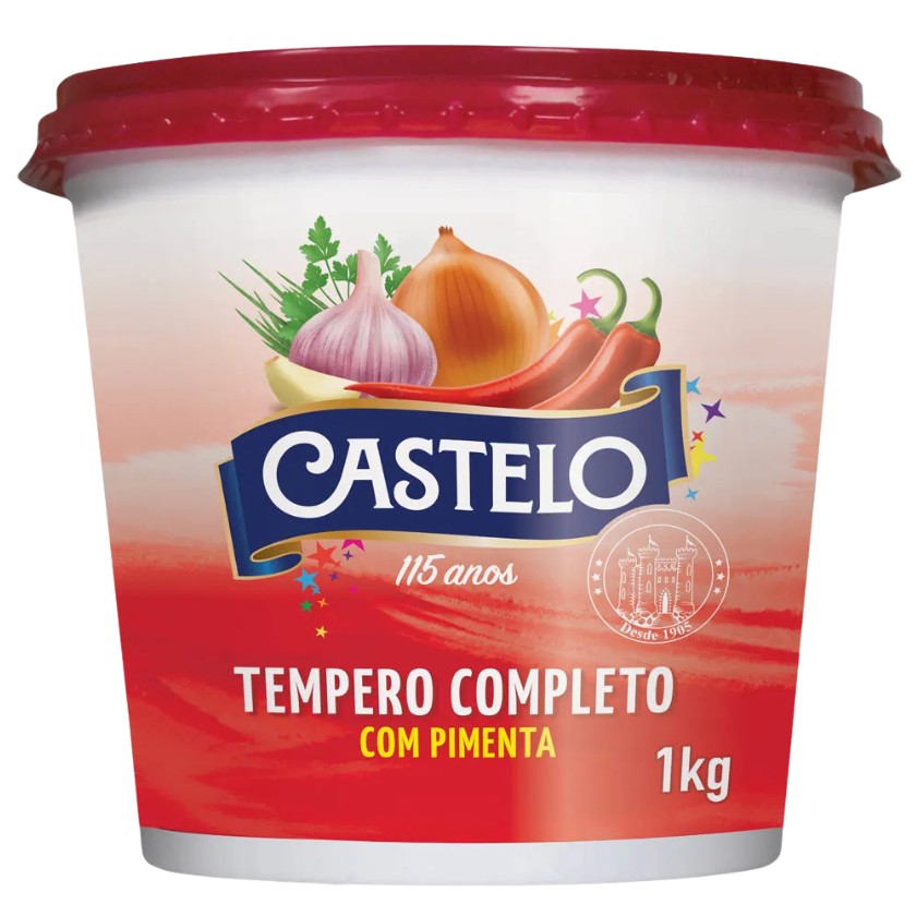 TEMPERO CASTELO COMPLETO COM PIMENTA 1 KG