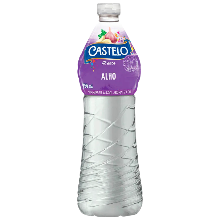 VINAGRE DE ÁLCOOL ALHO CASTELO 750ML PET
