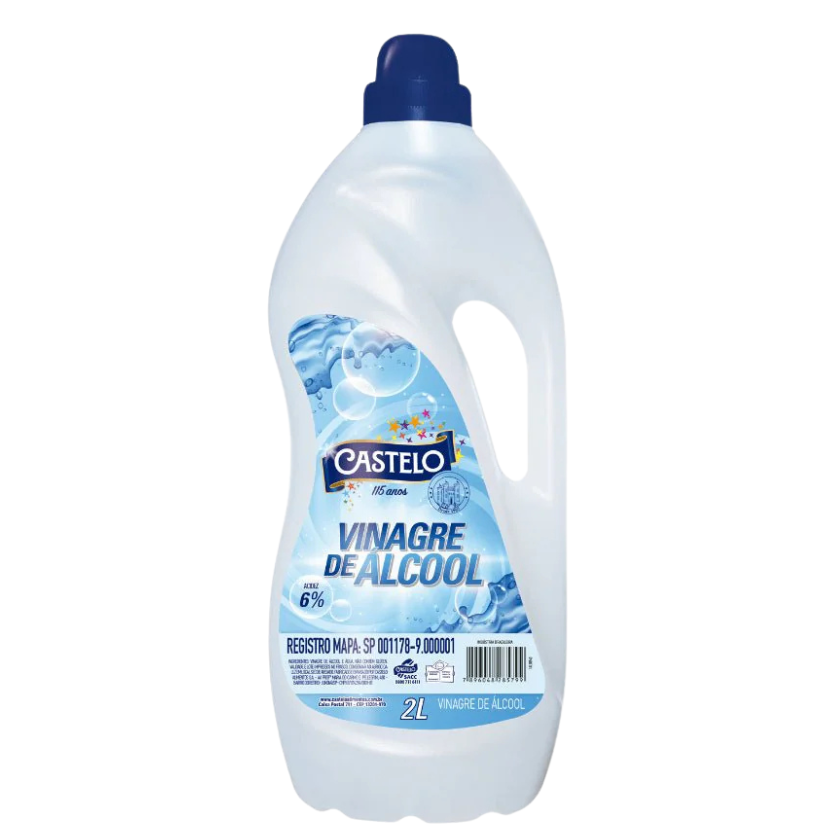 VINAGRE DE ALCOOL 6% CASTELO 2 LT
