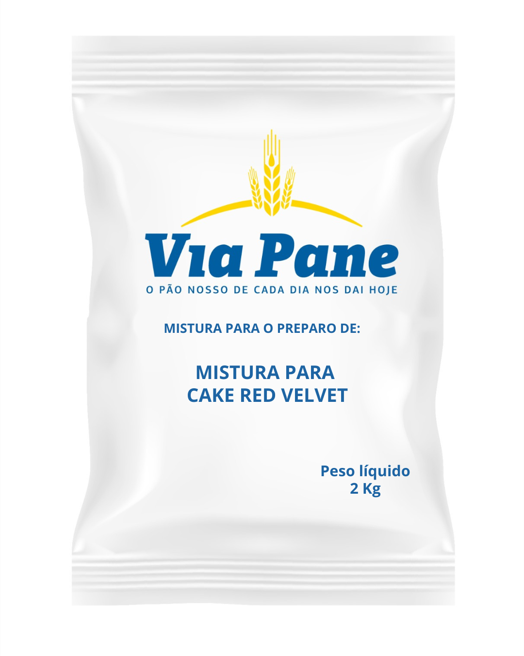 MISTURA PARA BOLO (CAKE) RED VELVET VIAPANE 2 KG