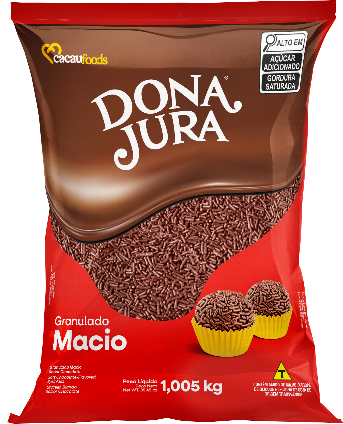 GRANULADO MACIO CHOCOLATE DONA JURA 1,005 KG
