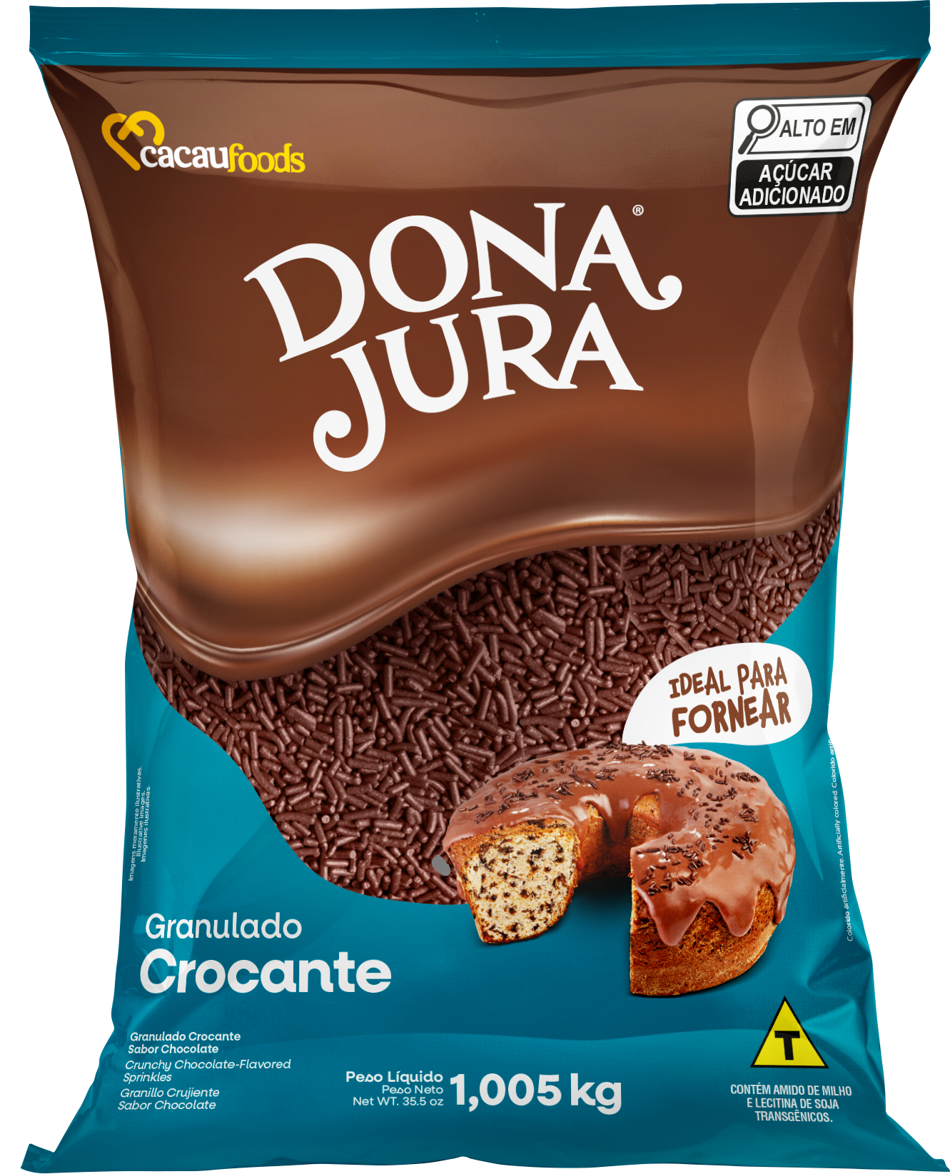 GRANULADO CROCANTE CHOCOLATE DONA JURA 1,005 KG