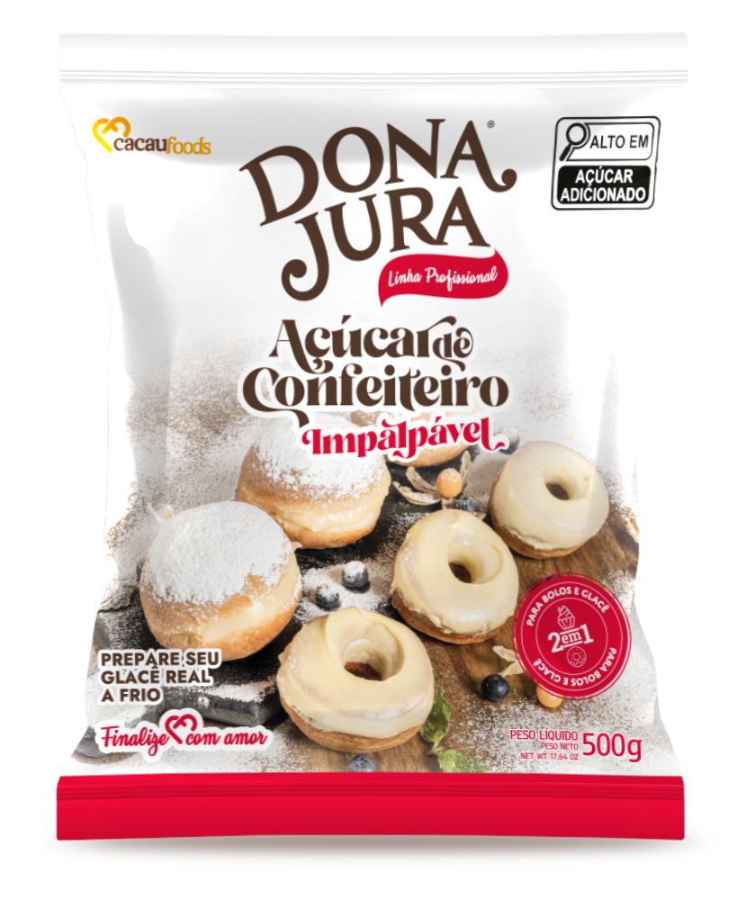 AÇÚCAR CONFEITEIRO DONA JURA 500 G