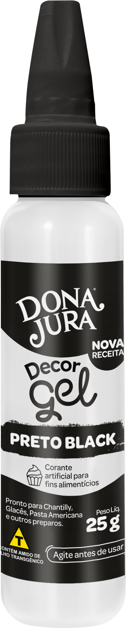 CORANTE GEL PRETO DONA JURA 25 G