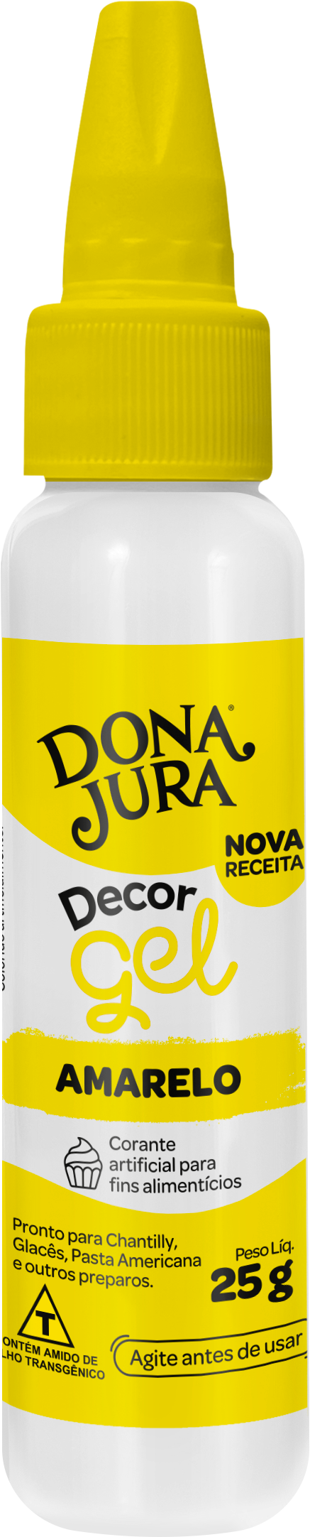 CORANTE GEL AMARELO DONA JURA 25 G