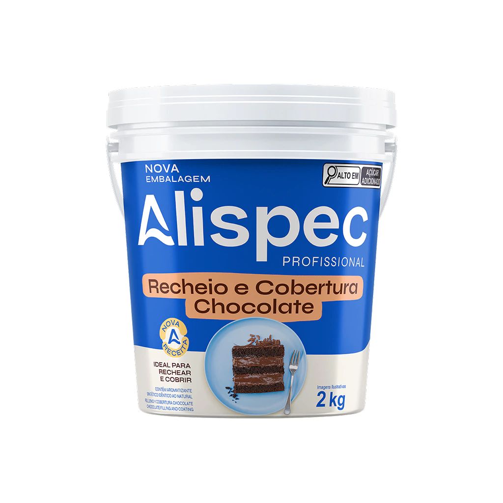 RECHEIO E COBERTURA CHOCOLATE ALISPEC 2 KG