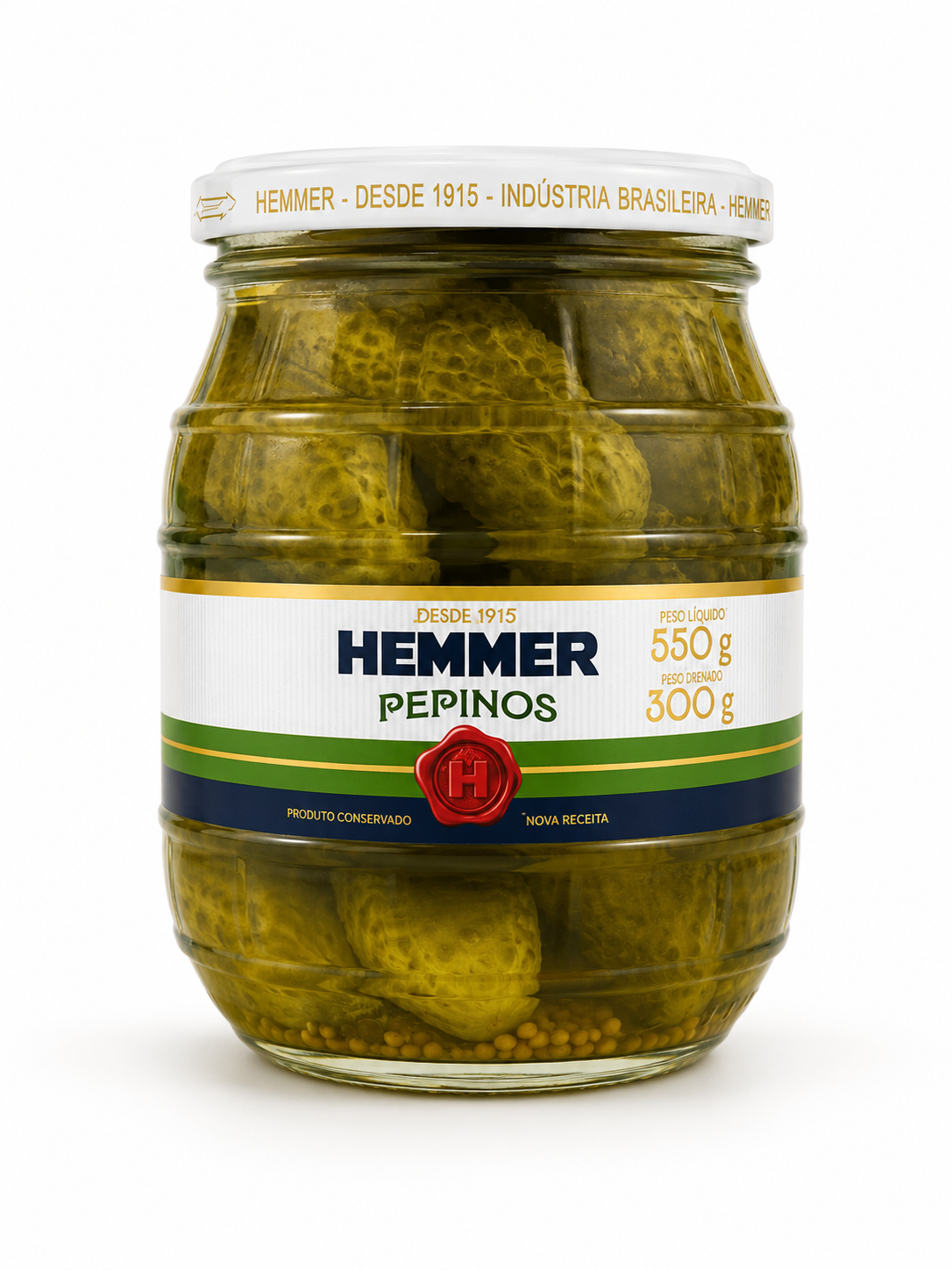 PEPINO EM CONSERVA HEMMER 300G VIDRO