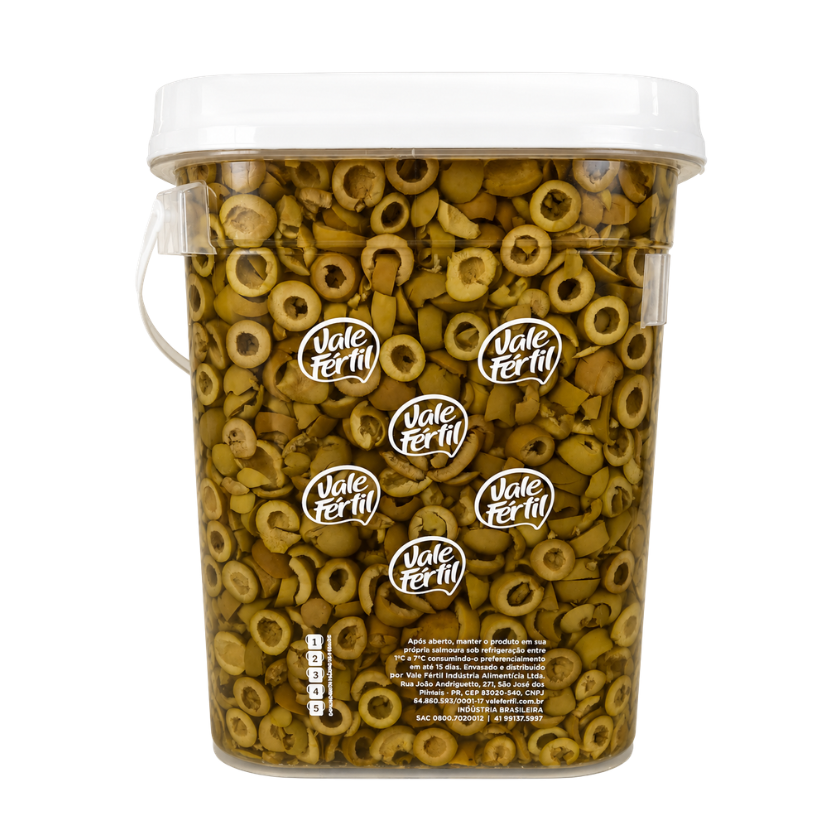 AZEITONA VERDE FATIADA COBERTURA VALE FERTIL 1,8 KG