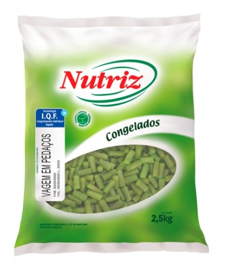 VAGEM PEDAÇOS CONGELADA NUTRIZ 2,5 KG