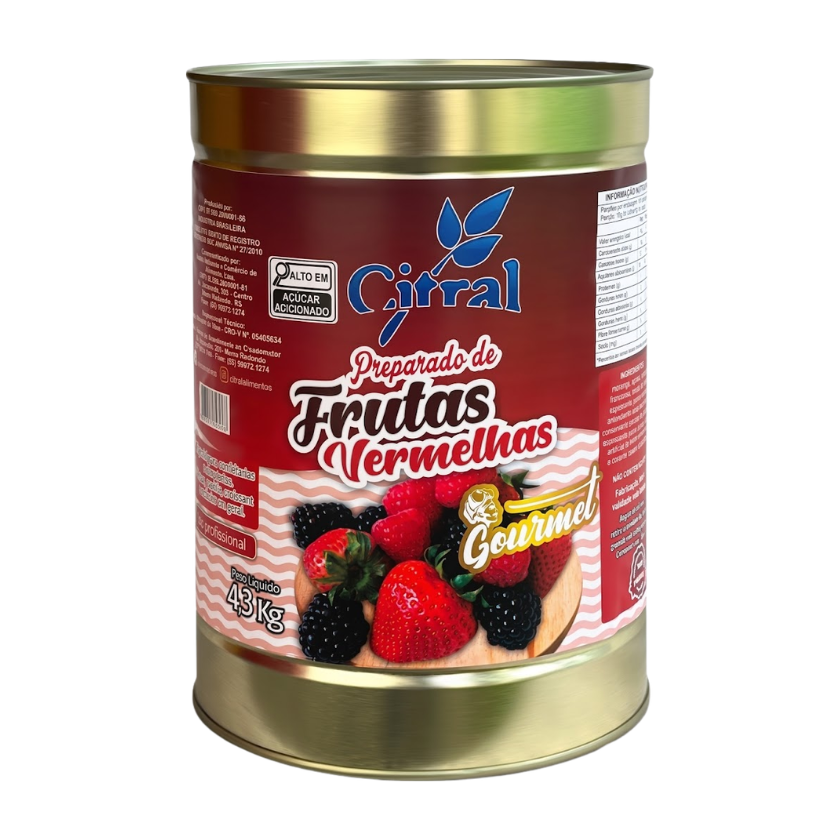 POLPA DE FRUTAS VERMELHAS CITRAL 4,3 KG