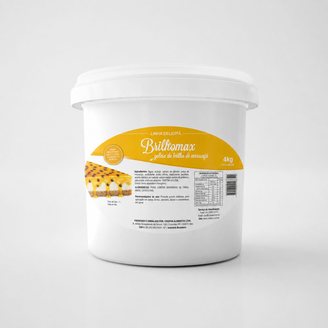 GELEIA DE BRILHO CRIARPAN MARACUJÁ 4 KG