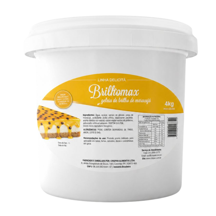 GELEIA DE BRILHO CRIARPAN MARACUJÁ 4 KG