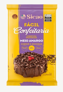 COBERTURA SICAO FACIL MEIO AMARGO FRACIONADA 5 KG