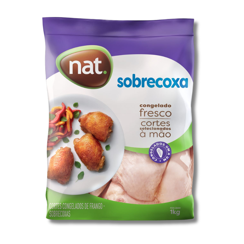SOBRECOXA CONGELADA INDIVIDUAL NAT 1 KG PACOTE