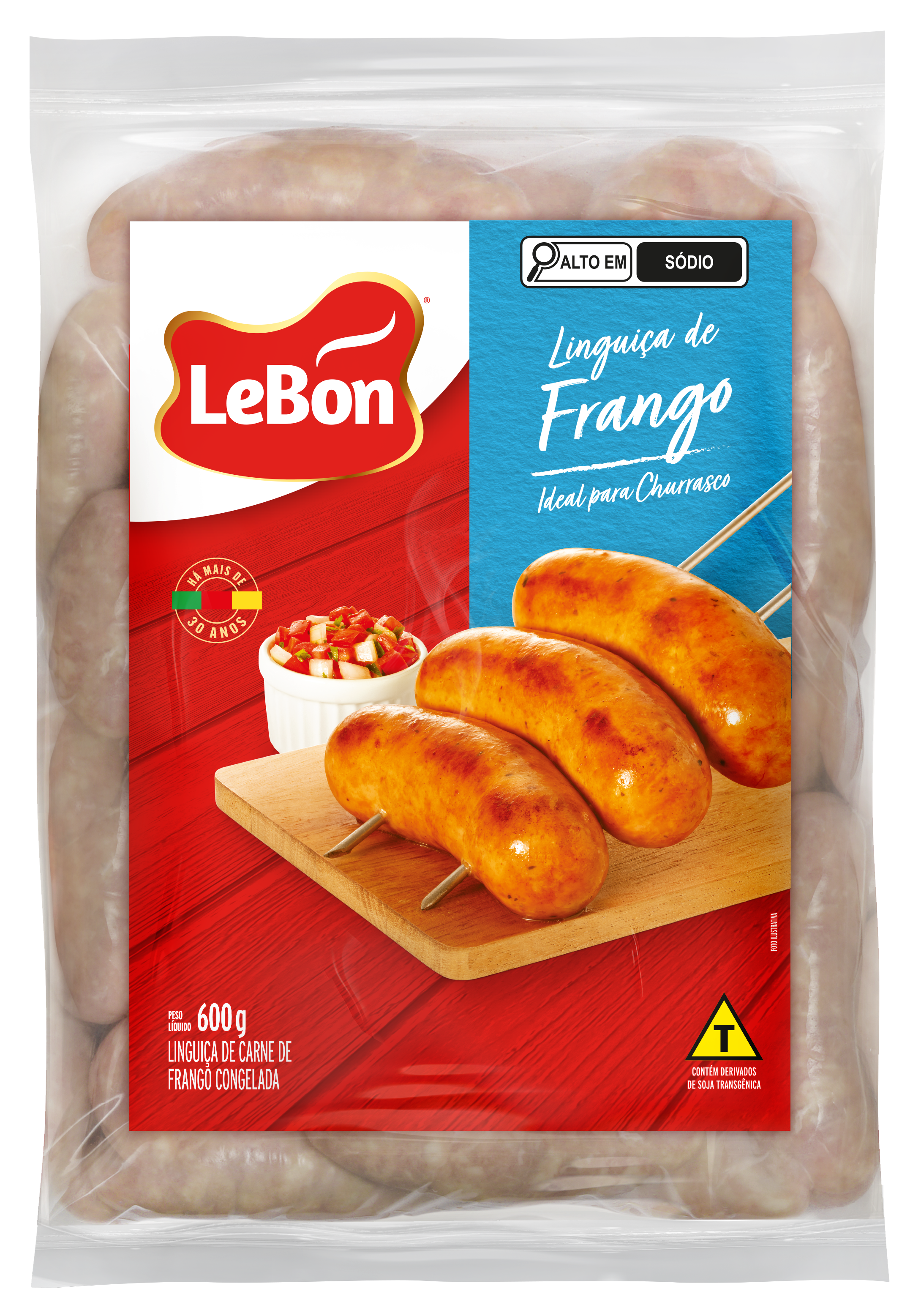 LINGUIÇA FRANGO CONGELADO LEBON 600 GR