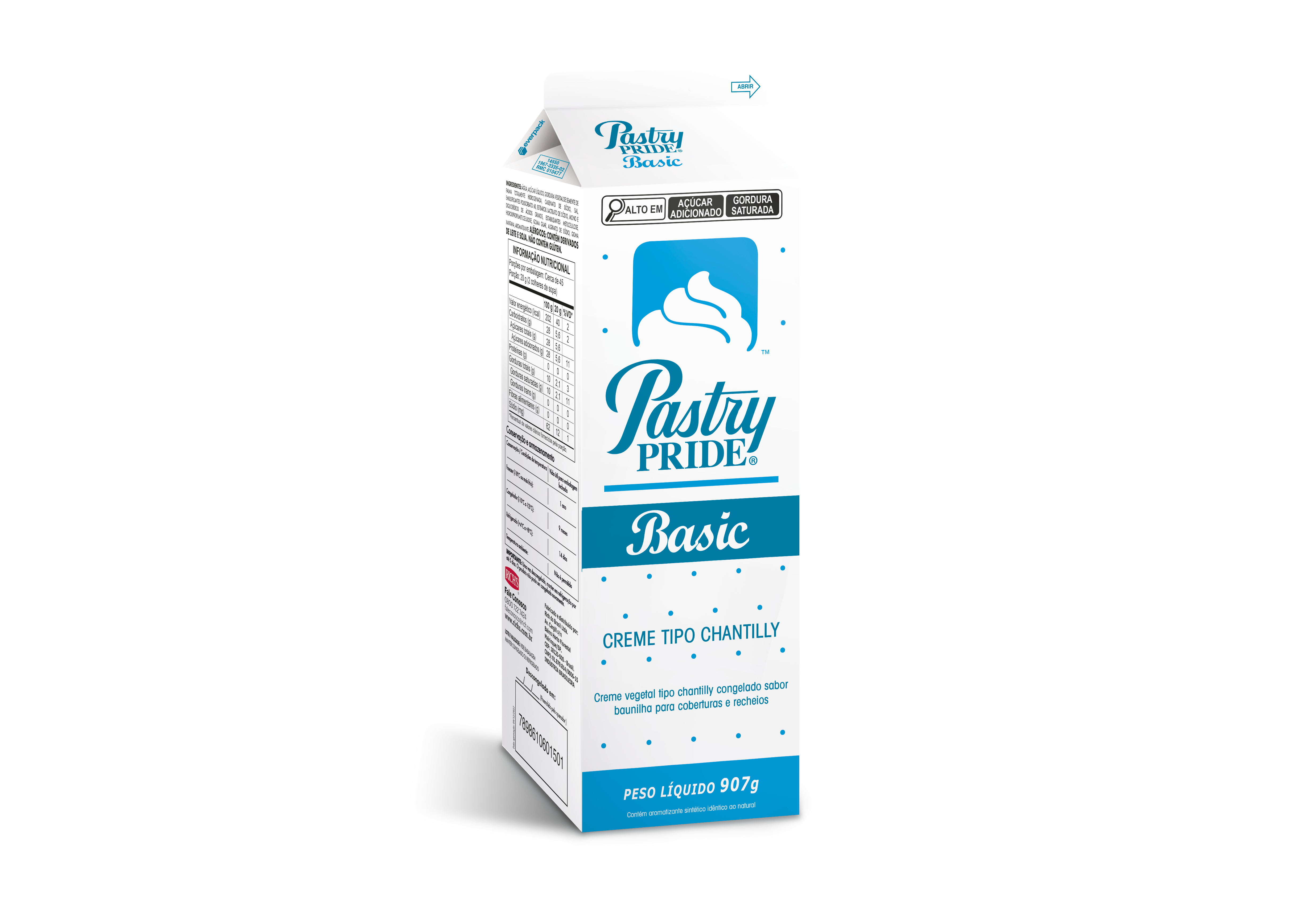 CHANTILLY CONGELADO BASIC PASTRY PRIDE 907 G