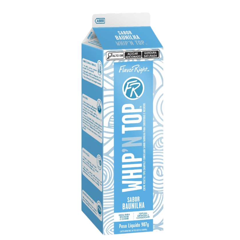 CHANTILLY CONGELADO BAUNILHA FLAVOR RIGHT 907 G