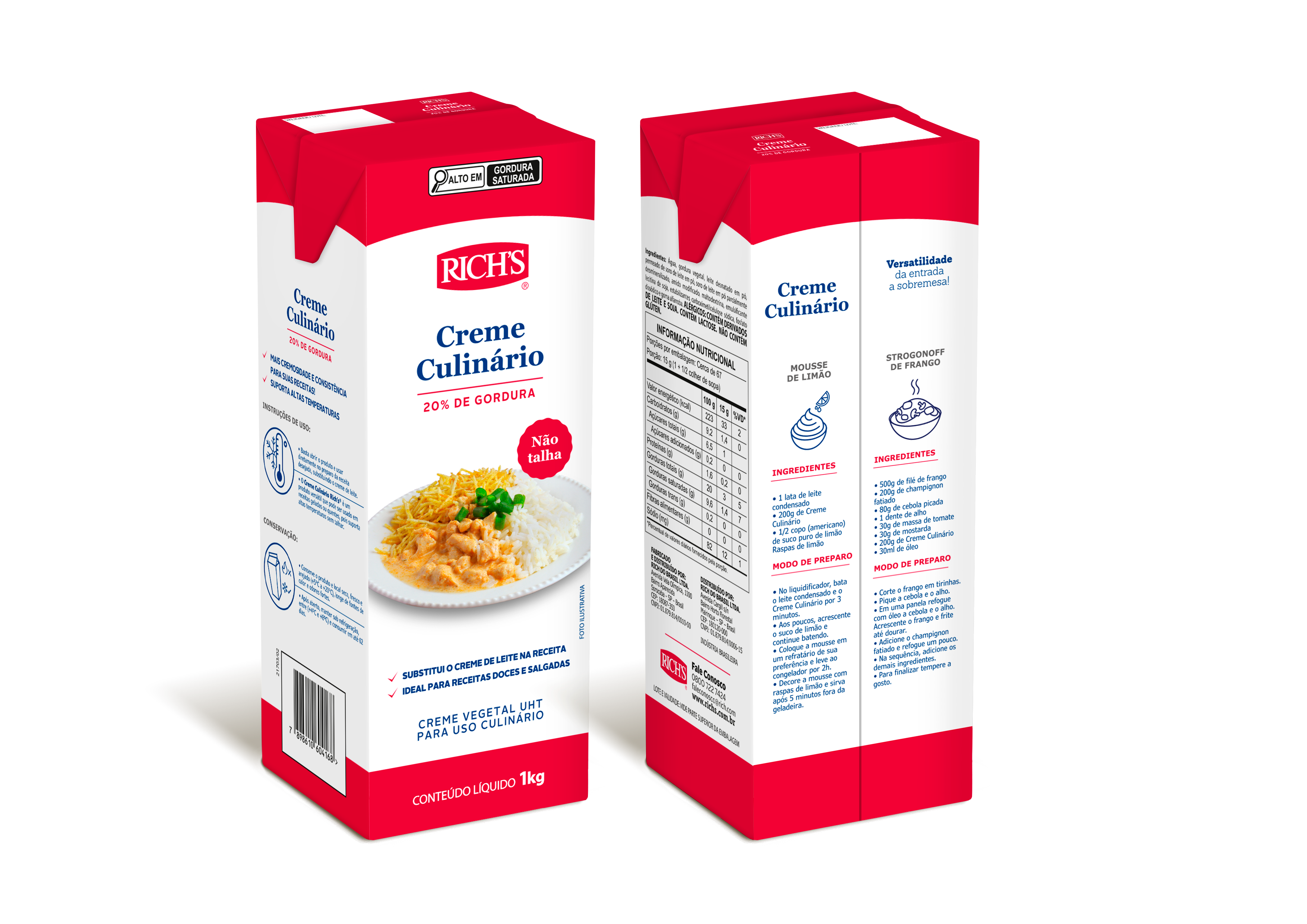 CREME CULINARIO RICH S 20% GORDURA 1 KG