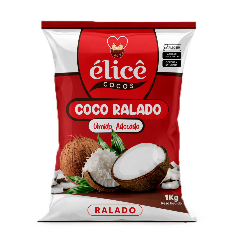 COCO RALADO UMIDO ADOÇADO ÉLICE 1 KG