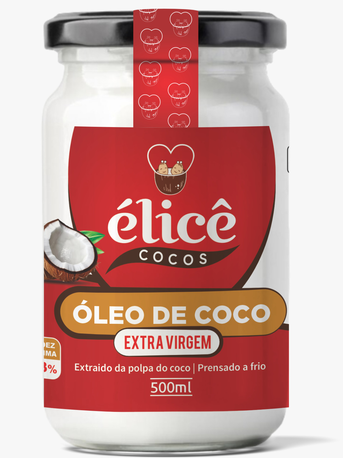 ÓLEO DE COCO EXTRA VIRGEM ÉLICE 500 ML