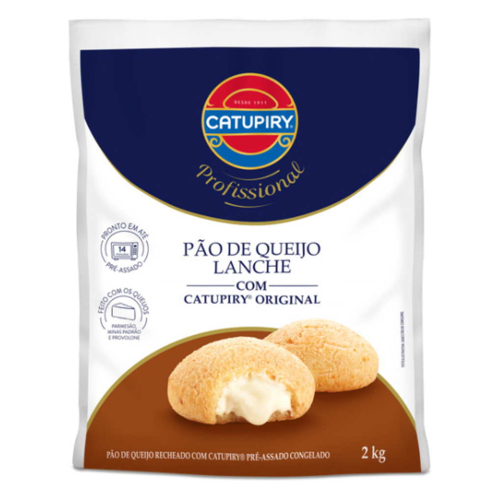 PÃO DE QUEIJO CONGELADO RECHEADO CATUPIRY 25X80G