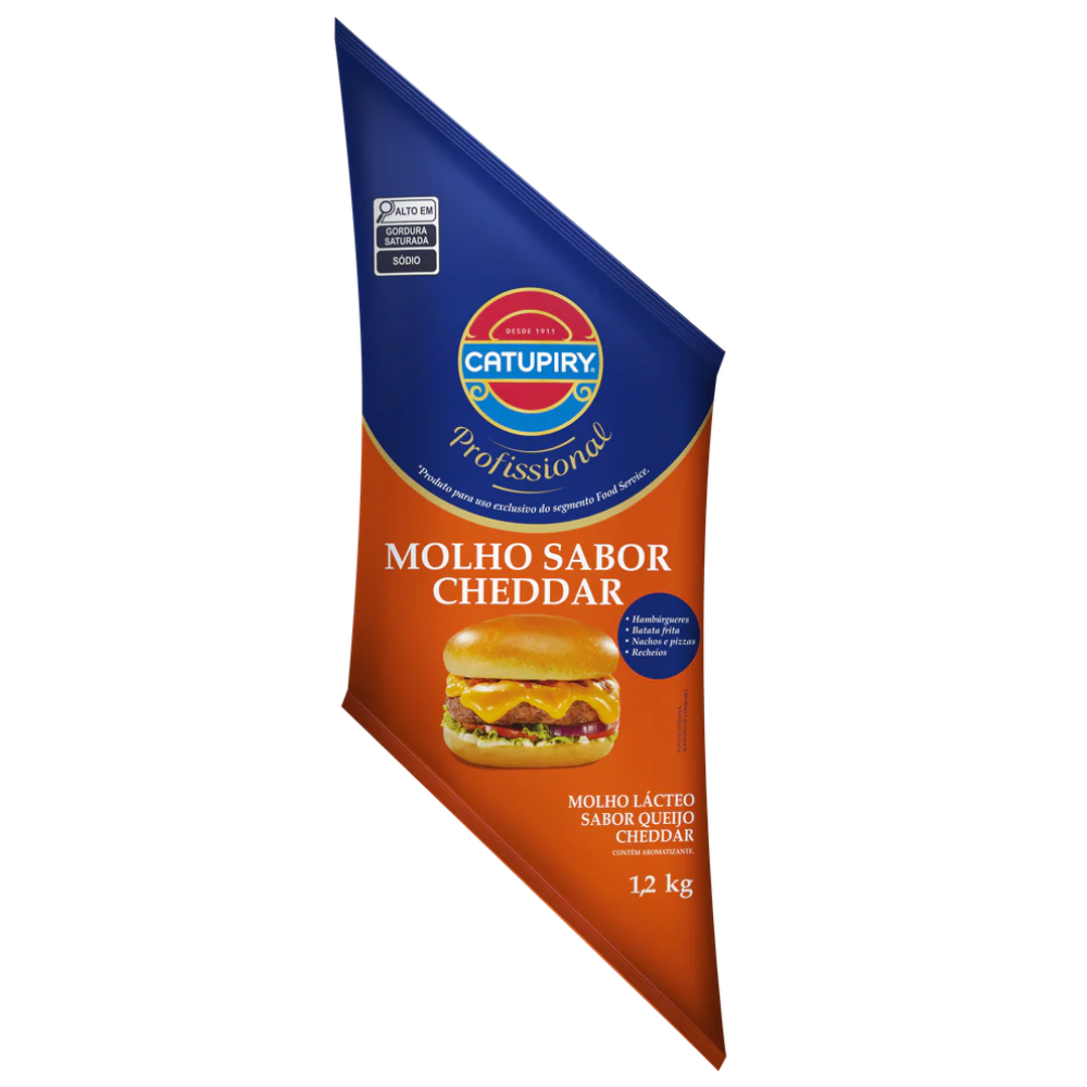 MOLHO SABOR CHEDDAR CATUPIRY 1,2KG BISNAGA