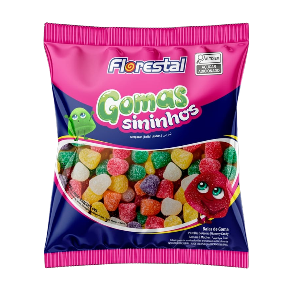 BALA FLORESTAL GOMA SININHOS 500 G