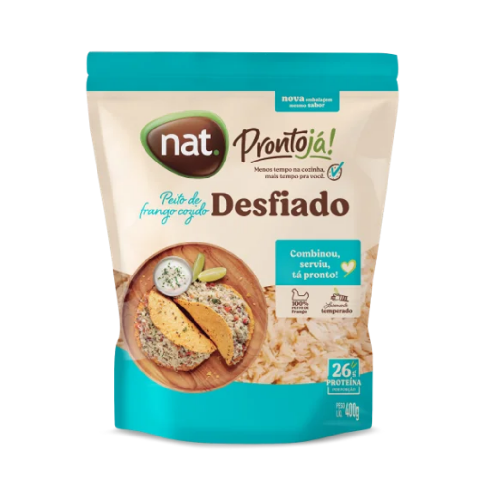 PEITO FRANGO COZIDO DESFIADO NAT 400G