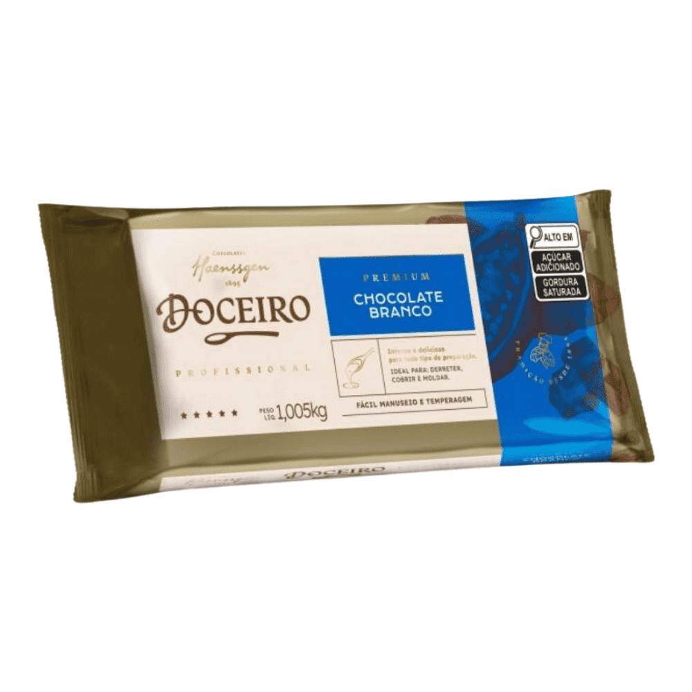 CHOCOLATE DOCEIRO PROFISSIONAL BRANCO 1,005 KG