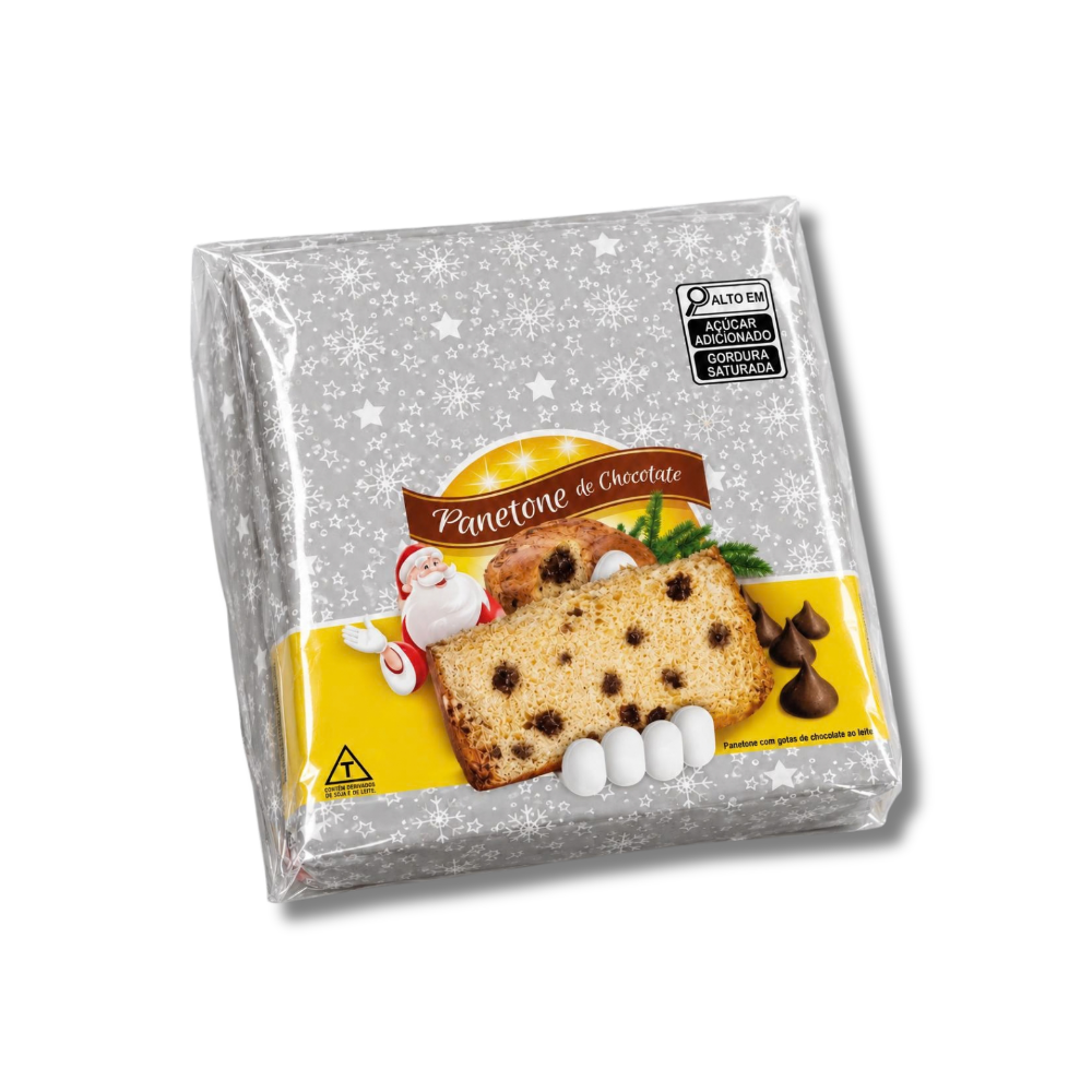 EMBALAGEM PLÁSTICA PANETONE 100G CHOCOLATE 100 UN
