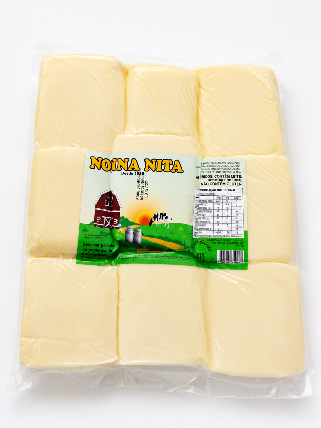 QUEIJO MUSSARELA PEDACOS NONNA KG