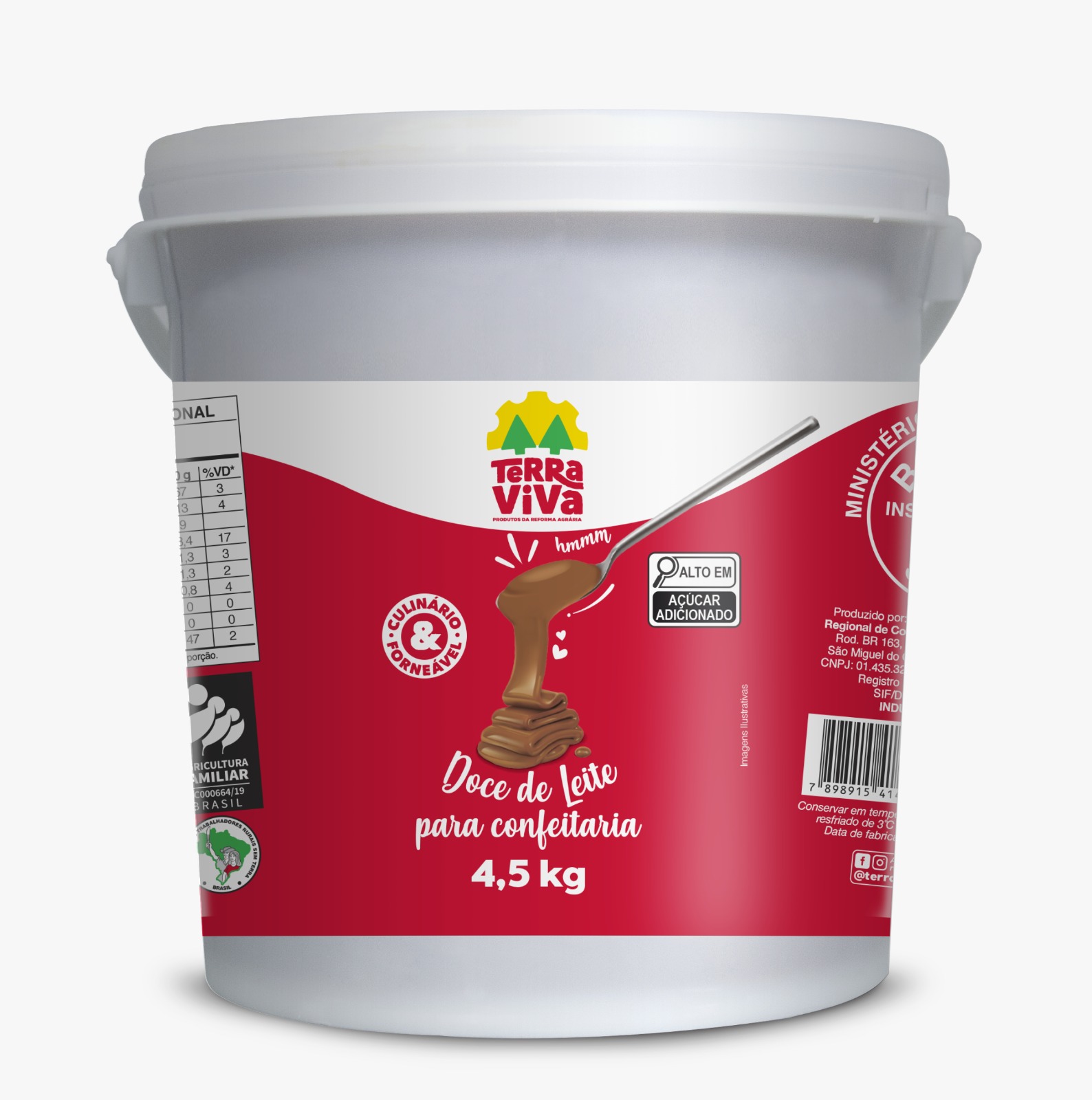DOCE DE LEITE TERRA VIVA 4,5KG