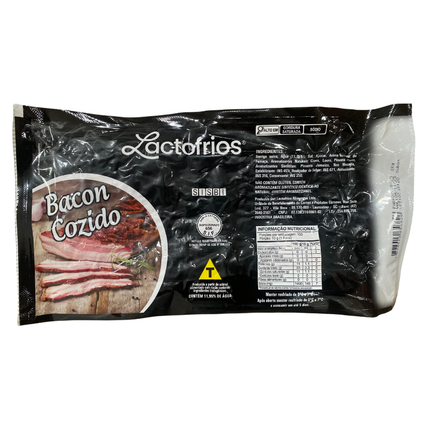 BACON CUBOS DEFUMADO LACTOFRIOS 1KG